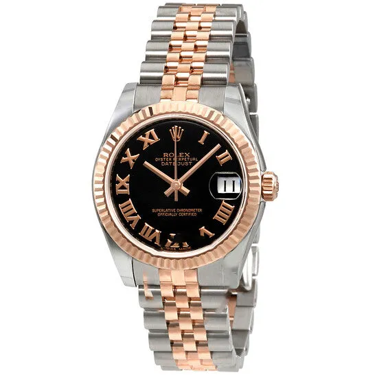 JMS always Earrings Original Rolex Datejust Black Dial Automatic Stainless Steel and 18kt Rose Gold Ladies Watch 178271BKRJ JMS always Earrings Original Rolex Datejust Black Dial Automatic Stainless Steel and 18kt Rose Gold Ladies Watch 178271BKRJ