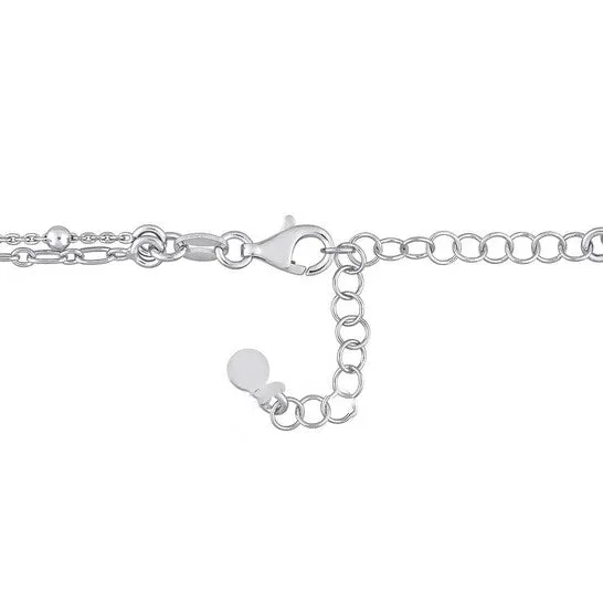 JMS always Necklaces Original AMOUR Heart and Ball Bead Chain Necklace In Sterling Silver 195 In JMS always Necklaces Original AMOUR Heart and Ball Bead Chain Necklace In Sterling Silver 195 In