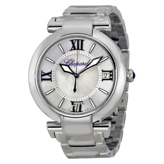 JMS always Necklaces Original Chopard Imperiale Silver Mother of Pearl Dial Stainless Steel Mens Watch 3885313011