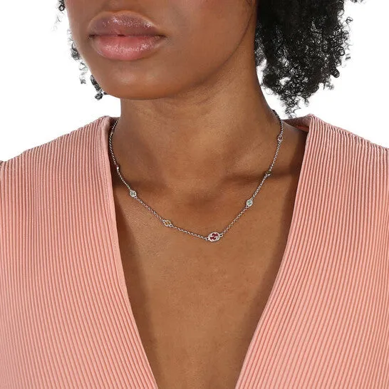 JMS always Necklaces Original Gucci Sterling Silver Interlocking G Multicoloured Enamel Necklace YBB728953001 JMS always Necklaces Original Gucci Sterling Silver Interlocking G Multicoloured Enamel Necklace YBB728953001