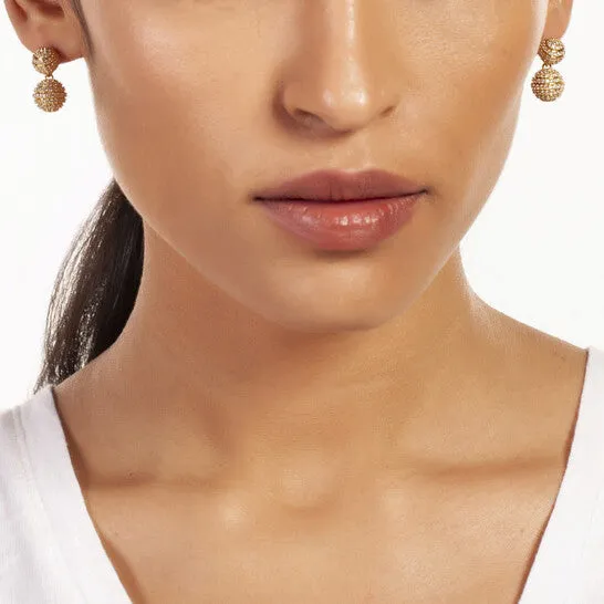 JMS always Original Elegant Confetti Womens 18K Yellow Gold Plated CZ Simulated Diamond Pave Ball Drop Statement Earrings Earrings JMS always Original Elegant Confetti Womens 18K Yellow Gold Plated CZ Simulated Diamond Pave Ball Drop Statement Earrings Earrings