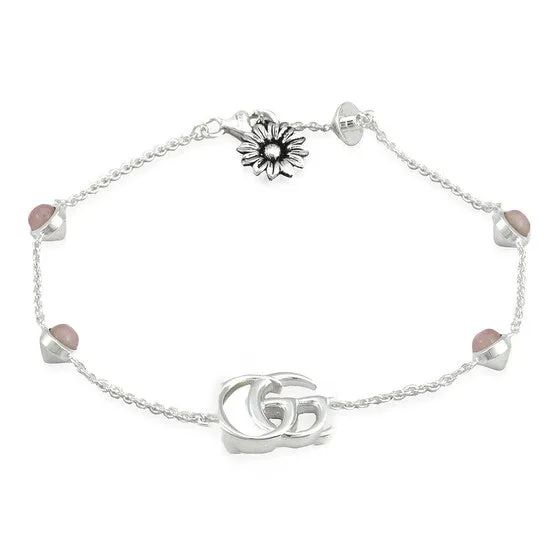 JMS always Original Gucci Double G Bracelet With Flower Bracelets