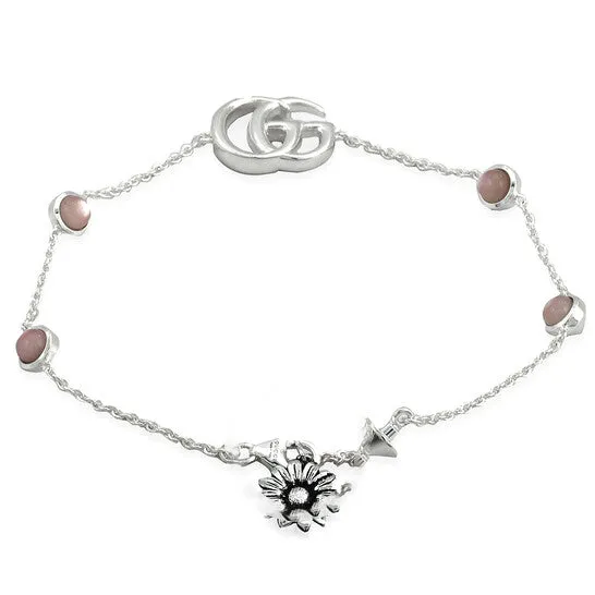 JMS always Original Gucci Double G Bracelet With Flower Bracelets JMS always Original Gucci Double G Bracelet With Flower Bracelets