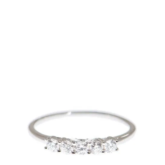 JMS always Original New J Collection Ring W Diamond 5 Rddi 030 Ct18kw 153 Gm 18kt White Gold Silver Rings JMS always Original New J Collection Ring W Diamond 5 Rddi 030 Ct18kw 153 Gm 18kt White Gold Silver Rings