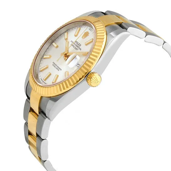 JMS always Original Rolex Datejust 41 Silver Dial Steel and 18K Yellow Gold Oyster Mens Watch 12633SSO Earrings JMS always Original Rolex Datejust 41 Silver Dial Steel and 18K Yellow Gold Oyster Mens Watch 12633SSO Earrings