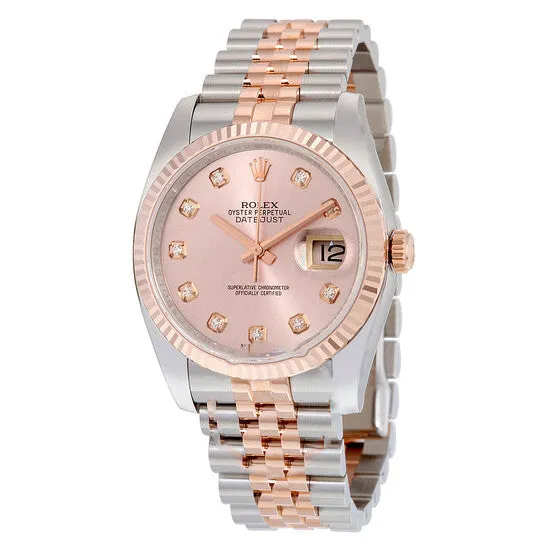 JMS always Original Rolex Oyster Perpetual Datejust 36 Rose Dial Stainless Steel and 18K Everose Gold Jubilee Bracelet Automatic Mens Watch 116231PDJ Bracelets JMS always Original Rolex Oyster Perpetual Datejust 36 Rose Dial Stainless Steel and 18K Everose Gold Jubilee Bracelet Automatic Mens Watch 116231PDJ Bracelets