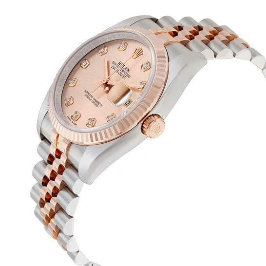 JMS always Original Rolex Oyster Perpetual Datejust 36 Rose Dial Stainless Steel and 18K Everose Gold Jubilee Bracelet Automatic Mens Watch 116231PDJ Bracelets JMS always Original Rolex Oyster Perpetual Datejust 36 Rose Dial Stainless Steel and 18K Everose Gold Jubilee Bracelet Automatic Mens Watch 116231PDJ Bracelets