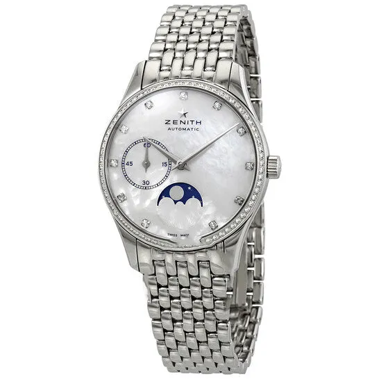 JMS always Original Zenith Captain Ultra Thin Mother of Pearl Dial Moonphase Ladies Watch 16231069281M2310 Watches JMS always Original Zenith Captain Ultra Thin Mother of Pearl Dial Moonphase Ladies Watch 16231069281M2310 Watches