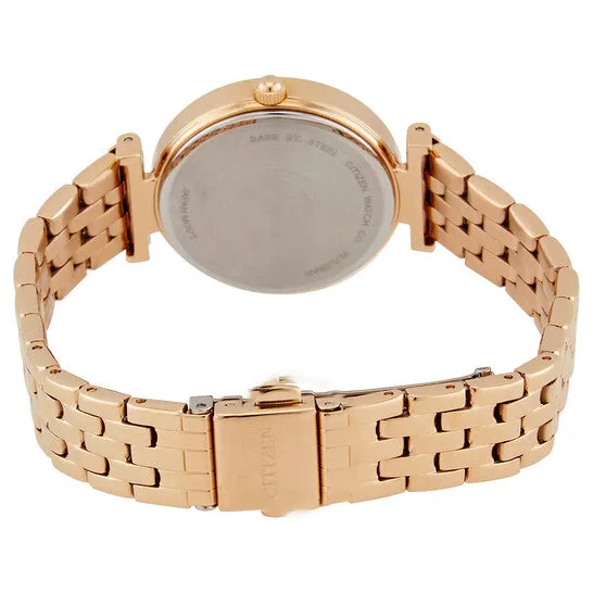 JMS always Rings Original Citizen Quartz Crystal Rose Dial Rose Goldtone Ladies Watch ER021357X JMS always Rings Original Citizen Quartz Crystal Rose Dial Rose Goldtone Ladies Watch ER021357X