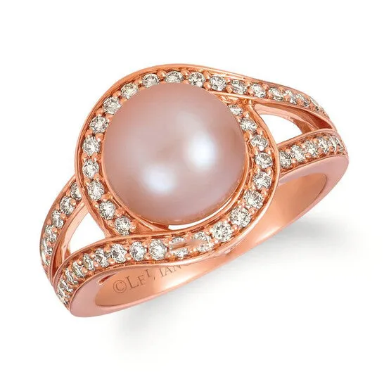 JMS always Rings Original Le Vian Ladies Wisdom Pearls Ring set in 14K Strawberry Gold JMS always Rings Original Le Vian Ladies Wisdom Pearls Ring set in 14K Strawberry Gold