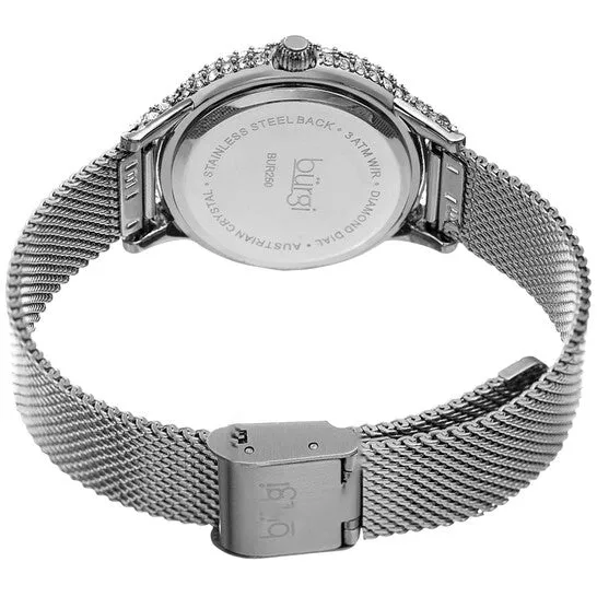 JMS always Watches Original Burgi Quartz Diamond Silver Dial Ladies Watch BUR250SS JMS always Watches Original Burgi Quartz Diamond Silver Dial Ladies Watch BUR250SS