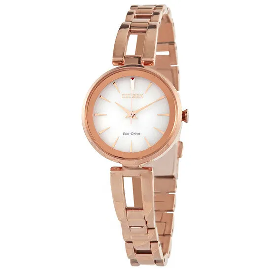 JMS always Watches Original Citizen EcoDrive White Dial Ladies Watch EM063981A JMS always Watches Original Citizen EcoDrive White Dial Ladies Watch EM063981A