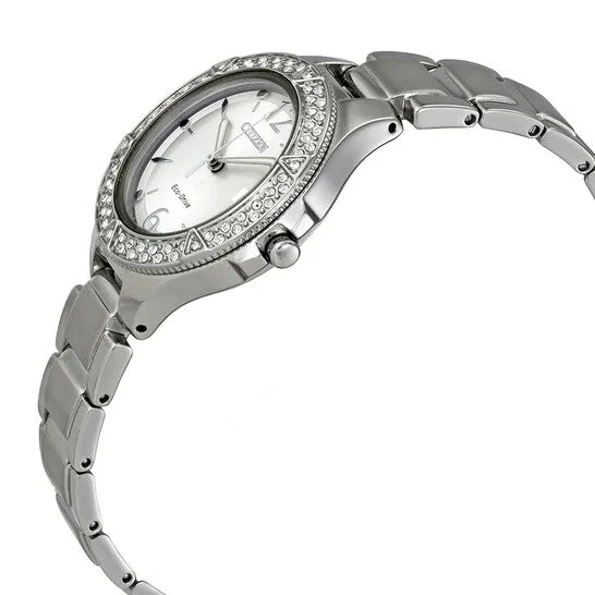 JMS always Watches Original Citizen Silhouette Crystal Silver Dial Ladies Watch FE116054A JMS always Watches Original Citizen Silhouette Crystal Silver Dial Ladies Watch FE116054A
