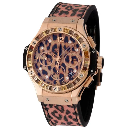 JMS always Watches Original Hublot Big Bang Leopard Chronograph Automatic Diamond Ladies Watch 341PX7610NR1976 JMS always Watches Original Hublot Big Bang Leopard Chronograph Automatic Diamond Ladies Watch 341PX7610NR1976