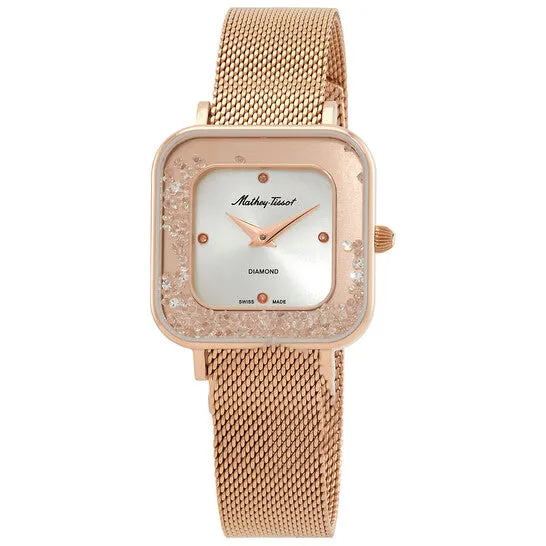 JMS always Watches Original MatheyTissot Gemina Quartz Diamond Silver Dial Ladies Watch D984SPI JMS always Watches Original MatheyTissot Gemina Quartz Diamond Silver Dial Ladies Watch D984SPI