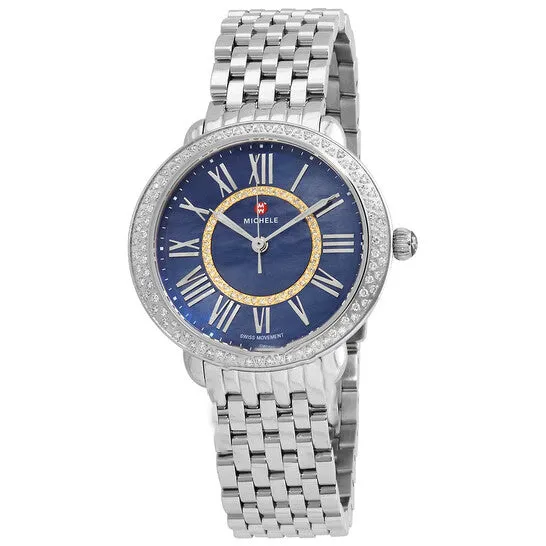 JMS always Watches Original Michele Serein Mid Quartz Blue Dial Ladies Watch MWW21B000162 JMS always Watches Original Michele Serein Mid Quartz Blue Dial Ladies Watch MWW21B000162