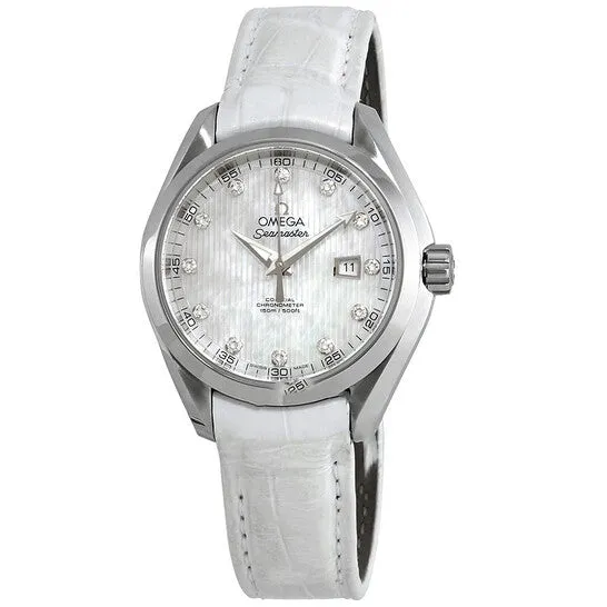 JMS always Watches Original Omega Seamaster Aqua Terra Automatic Chronometer Diamond White Dial Ladies Watch 23113342055001 JMS always Watches Original Omega Seamaster Aqua Terra Automatic Chronometer Diamond White Dial Ladies Watch 23113342055001