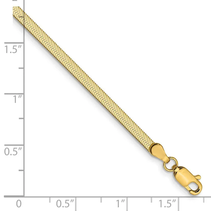 MDS 14K Yellow Gold 25mm Silky Herringbone Chain nan PreStyled Sets MDS 14K Yellow Gold 25mm Silky Herringbone Chain nan PreStyled Sets