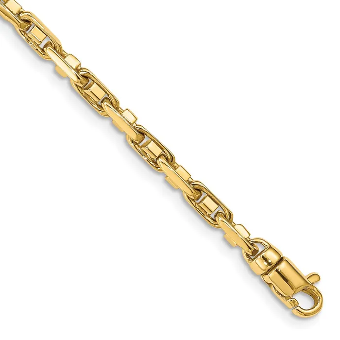 MDS Necklaces Solid 14K Yellow Gold 24 inch 38mm Polished Fancy Link with Lobster Clasp Chain Necklace MDS Necklaces Solid 14K Yellow Gold 24 inch 38mm Polished Fancy Link with Lobster Clasp Chain Necklace