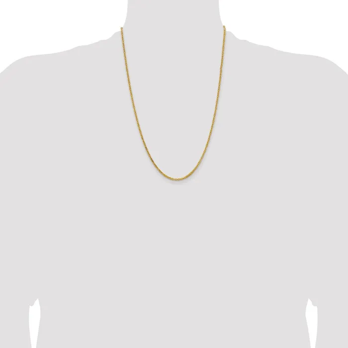 Necklaces 14K Yellow Gold 24 inch 2mm Byzantine with Lobster Clasp Chain Necklace MDS Necklaces 14K Yellow Gold 24 inch 2mm Byzantine with Lobster Clasp Chain Necklace MDS