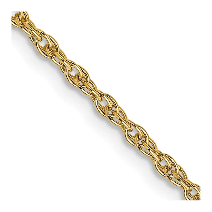 Necklaces 14K Yellow Gold 24 inch Carded 155mm Cable Rope with Spring Ring Clasp Chain Necklace QGold Necklaces 14K Yellow Gold 24 inch Carded 155mm Cable Rope with Spring Ring Clasp Chain Necklace QGold