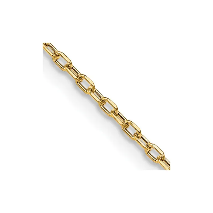Necklaces 14K Yellow Gold Yellow Gold 20 inch 3mm SemiSolid Diamondcut Open Link Cable with Lobster Clasp Chain Necklace MDS Necklaces 14K Yellow Gold Yellow Gold 20 inch 3mm SemiSolid Diamondcut Open Link Cable with Lobster Clasp Chain Necklace MDS