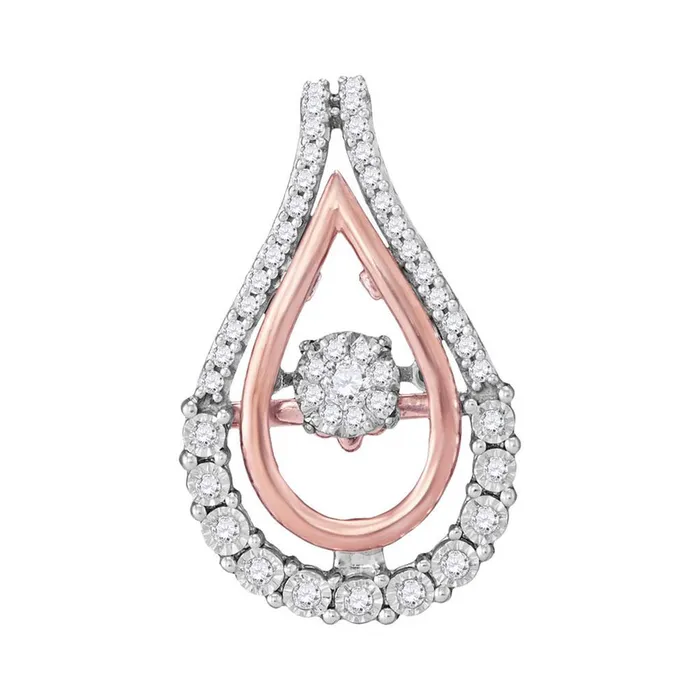 Necklaces gndatlanta 14k White Gold Round Diamond Teardrop Pendant 14 Cttw Necklaces gndatlanta 14k White Gold Round Diamond Teardrop Pendant 14 Cttw