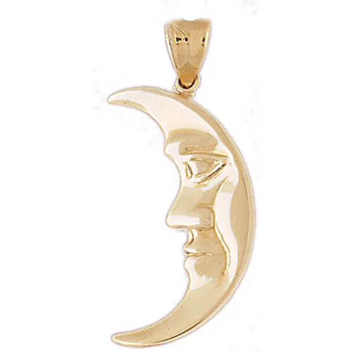 Necklaces Goldia 14K Gold Crescent Moon Pendant