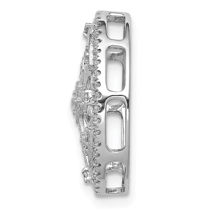 Necklaces Goldia 14k White Gold 14ct Real Diamond Fancy Chain Slide