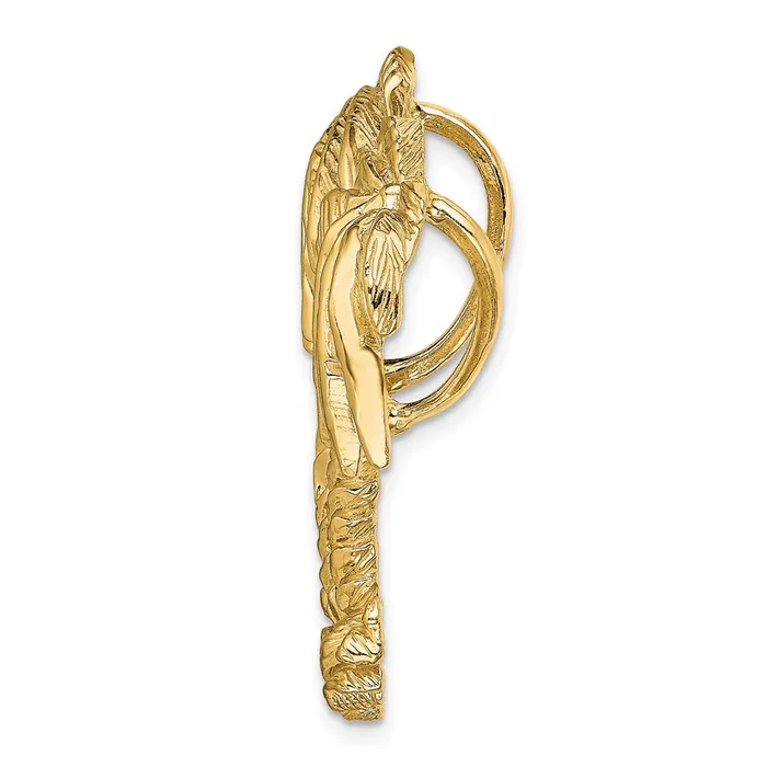 Necklaces Goldia 14k Yellow Gold Double Palm Tree Slide