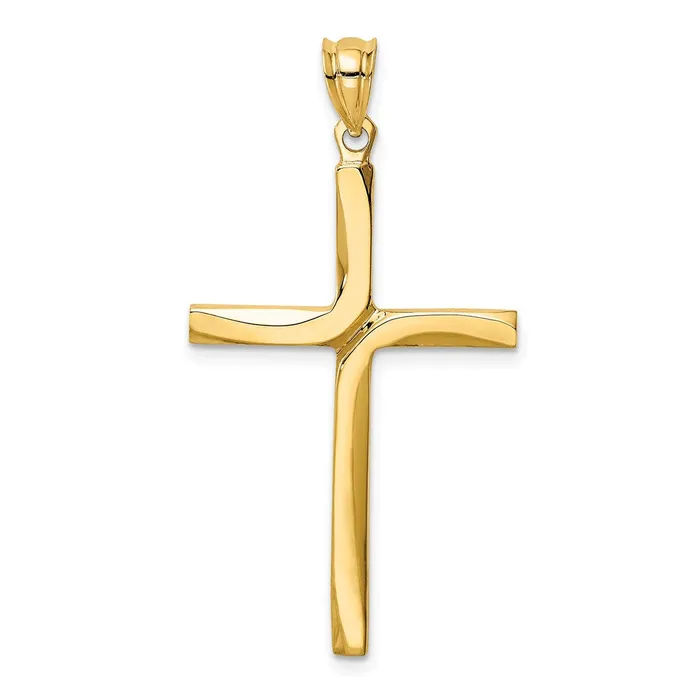 Necklaces Goldia 14k Yellow Gold Polished Cross Pendant