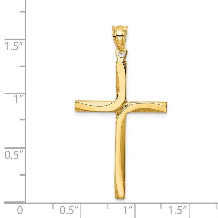 Necklaces Goldia 14k Yellow Gold Polished Cross Pendant