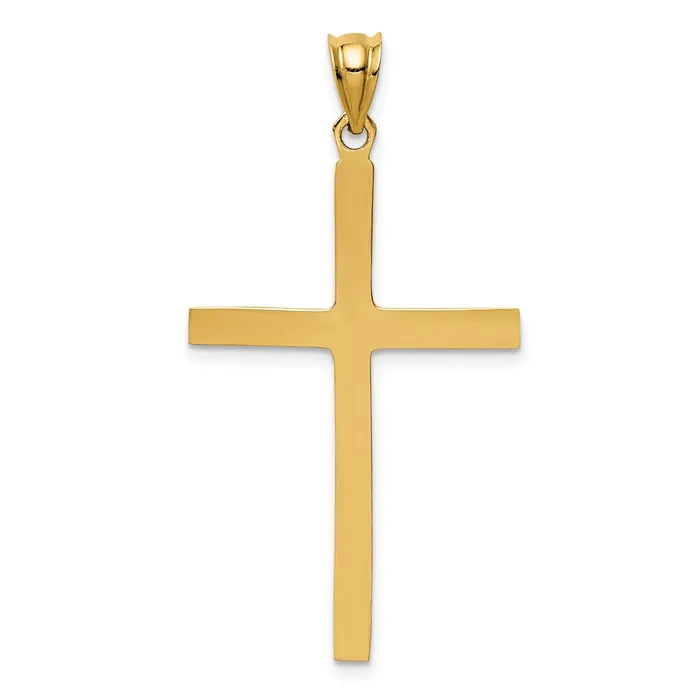 Necklaces Goldia 14k Yellow Gold Polished Cross Pendant