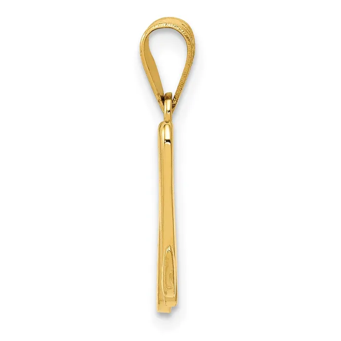 Necklaces Goldia 14k Yellow GoldY Script Letter M Initial Pendant
