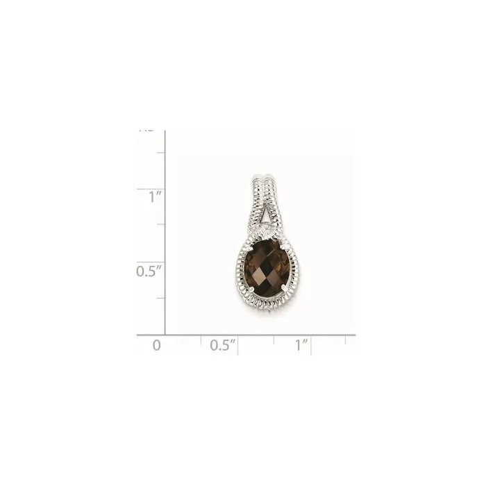 Necklaces Goldia Sterling Silver Smoky Quartz Pendant