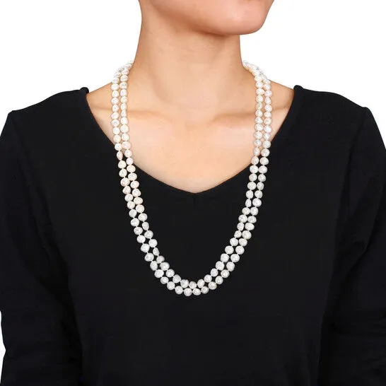 Necklaces JMS always Original AMOUR 910mm Freshwater Cultured Pearl Graduated Endless Pearl Strand Necklace Necklaces JMS always Original AMOUR 910mm Freshwater Cultured Pearl Graduated Endless Pearl Strand Necklace