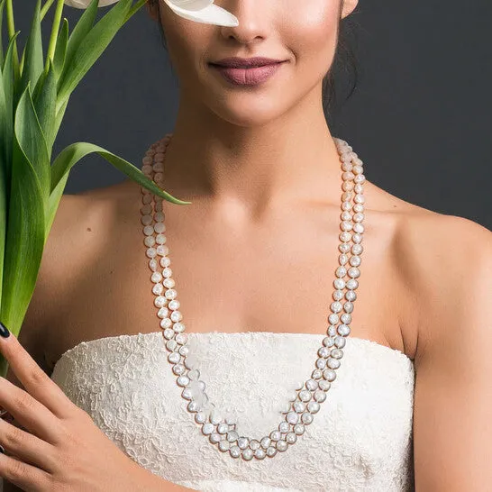 Necklaces JMS always Original AMOUR 910mm Freshwater Cultured Pearl Graduated Endless Pearl Strand Necklace Necklaces JMS always Original AMOUR 910mm Freshwater Cultured Pearl Graduated Endless Pearl Strand Necklace