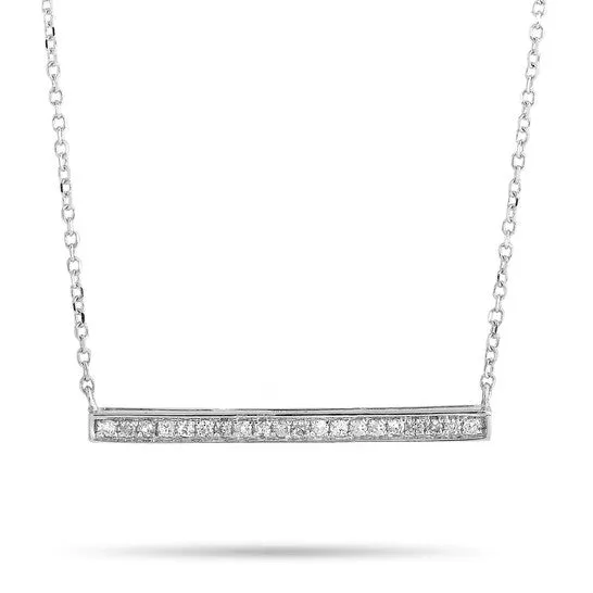 Necklaces JMS always Original LB Exclusive 14K White Gold 010ct Diamond Pendant Necklace Necklaces JMS always Original LB Exclusive 14K White Gold 010ct Diamond Pendant Necklace