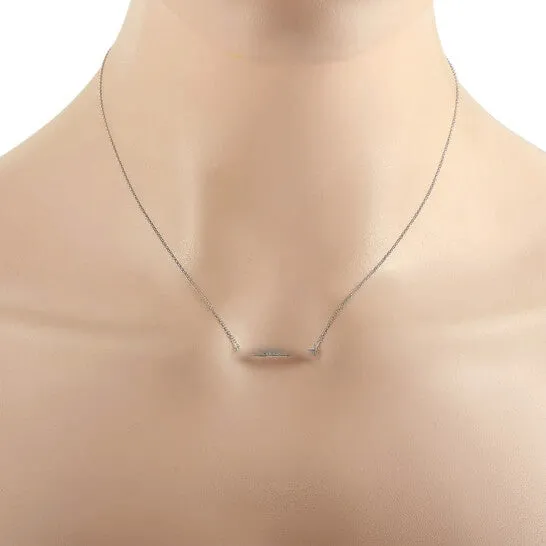 Necklaces JMS always Original LB Exclusive 14K White Gold 010ct Diamond Pendant Necklace Necklaces JMS always Original LB Exclusive 14K White Gold 010ct Diamond Pendant Necklace