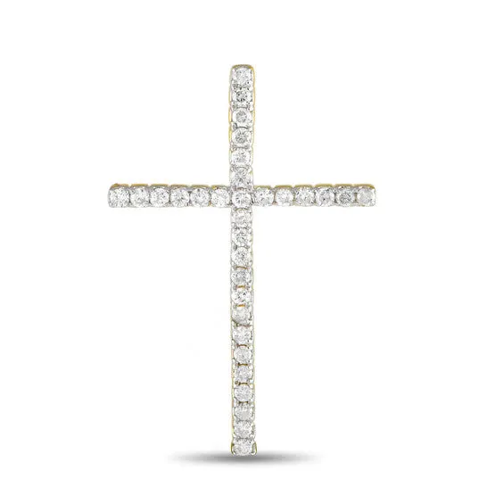 Necklaces JMS always Original LB Exclusive 14K Yellow Gold 075ct Diamond Cross Pendant PN14746 Necklaces JMS always Original LB Exclusive 14K Yellow Gold 075ct Diamond Cross Pendant PN14746