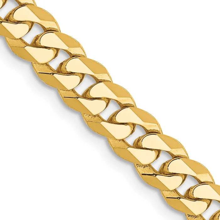 Necklaces MDS Solid 14K Yellow Gold 26 inch 575mm Flat Beveled Curb with Lobster Clasp Chain Necklace Necklaces MDS Solid 14K Yellow Gold 26 inch 575mm Flat Beveled Curb with Lobster Clasp Chain Necklace
