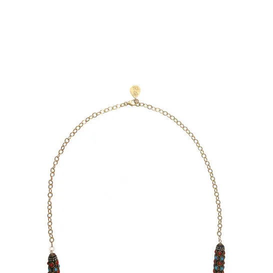Necklaces Original Devon Leigh 24K Gold Plated Brass Red Sponge Coral Multi Strand Necklace N6070 JMS always Necklaces Original Devon Leigh 24K Gold Plated Brass Red Sponge Coral Multi Strand Necklace N6070 JMS always