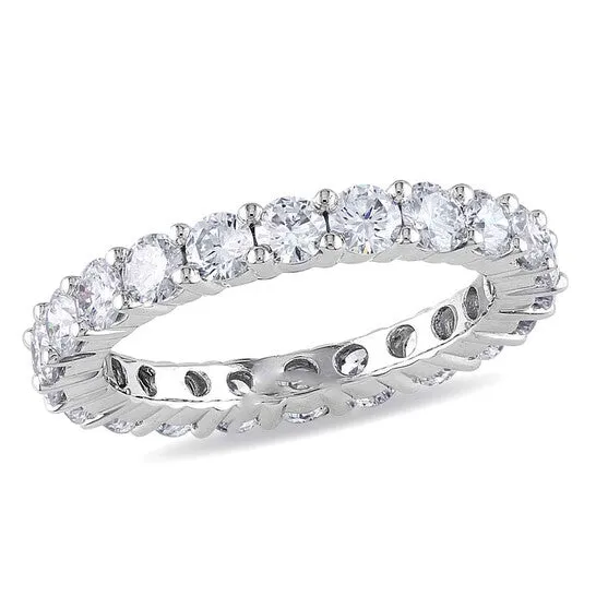 Original 2 CT Diamond TW Eternity Ring 14k White Gold GH I1I2 JMS always Rings Original 2 CT Diamond TW Eternity Ring 14k White Gold GH I1I2 JMS always Rings