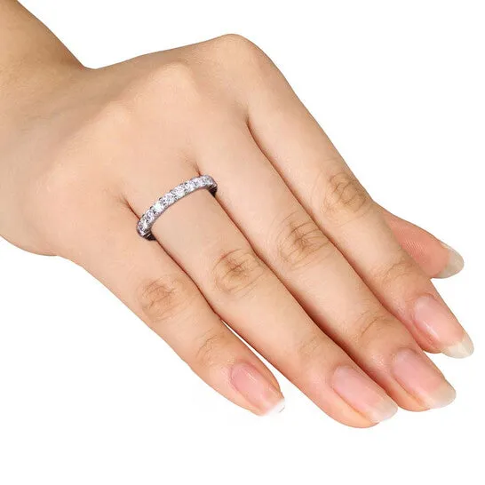 Original 2 CT Diamond TW Eternity Ring 14k White Gold GH I1I2 JMS always Rings Original 2 CT Diamond TW Eternity Ring 14k White Gold GH I1I2 JMS always Rings