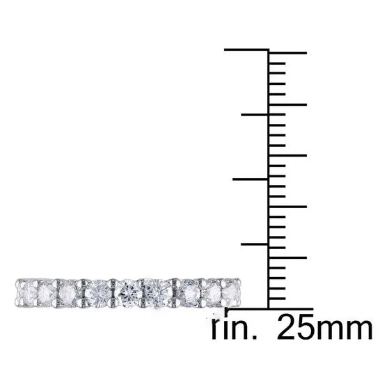 Original 2 CT Diamond TW Eternity Ring 14k White Gold GH I1I2 JMS always Rings Original 2 CT Diamond TW Eternity Ring 14k White Gold GH I1I2 JMS always Rings
