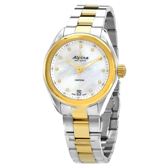 Original Alpina Comtesse Quartz Diamond Ladies Watch AL240MPWD2C3B JMS always Watches Original Alpina Comtesse Quartz Diamond Ladies Watch AL240MPWD2C3B JMS always Watches