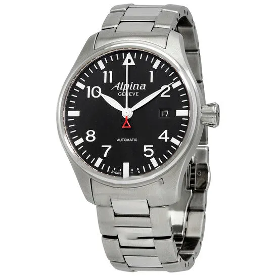 Original Alpina Startimer Pilot Automatic Black Matt Dial Stainless Steel Mens Watch AL525B3S6B JMS always Bracelets Original Alpina Startimer Pilot Automatic Black Matt Dial Stainless Steel Mens Watch AL525B3S6B JMS always Bracelets