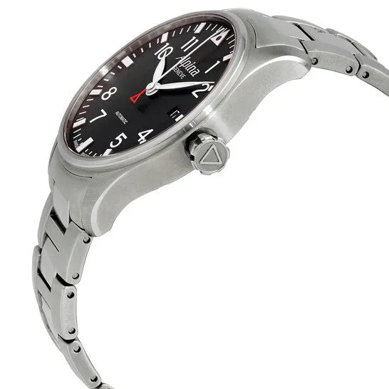 Original Alpina Startimer Pilot Automatic Black Matt Dial Stainless Steel Mens Watch AL525B3S6B JMS always Bracelets Original Alpina Startimer Pilot Automatic Black Matt Dial Stainless Steel Mens Watch AL525B3S6B JMS always Bracelets