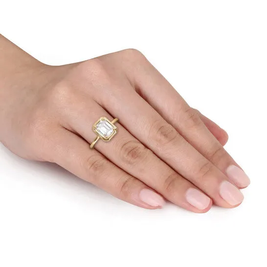 Original Amour 1 34 CT TGW Created MoissaniteWhite Fashion Ring 10k Yellow Gold JMS always Rings Original Amour 1 34 CT TGW Created MoissaniteWhite Fashion Ring 10k Yellow Gold JMS always Rings