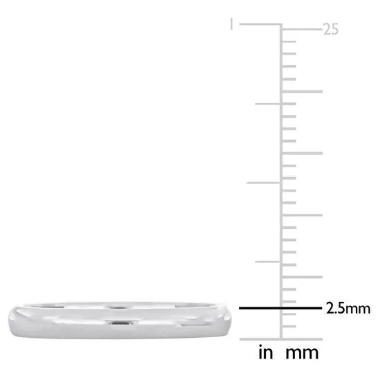 Original Amour 25mm Comfort Fit Wedding Band in 14k White Gold JMS always Rings Original Amour 25mm Comfort Fit Wedding Band in 14k White Gold JMS always Rings